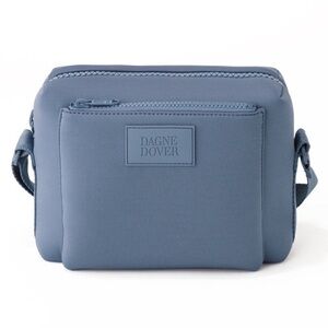 Dagne Dover Blue Belt Bag Sleek Minimalist Design